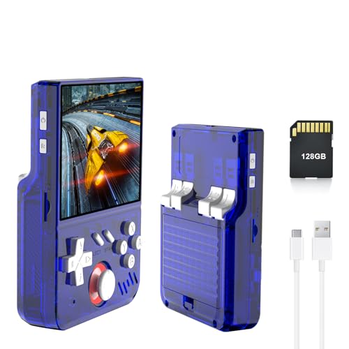 Retro Handheld Spielkonsole 3,5-Zoll Display mit 3D-Joystick, LR-Tasten, Eingebauter 4000mAh Akku, Unterstützt 60 Emulatoren, Tragbares Spielsystem für Kinder und Erwachsene von Sxhlseller