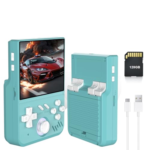 Retro Handheld Spielkonsole 3,5-Zoll Display mit 3D-Joystick, LR-Tasten, Eingebauter 4000mAh Akku, Unterstützt 60 Emulatoren, Tragbares Spielsystem für Kinder und Erwachsene Retro Handheld Spielkonsole 3,5-Zoll Display mit 3D-Joystick, LR-Tasten, Eingebauter 4000mAh Akku, Unterstützt 60 Emulatoren, Tragbares Spielsystem für Kinder und Erwachsene von Sxhlseller