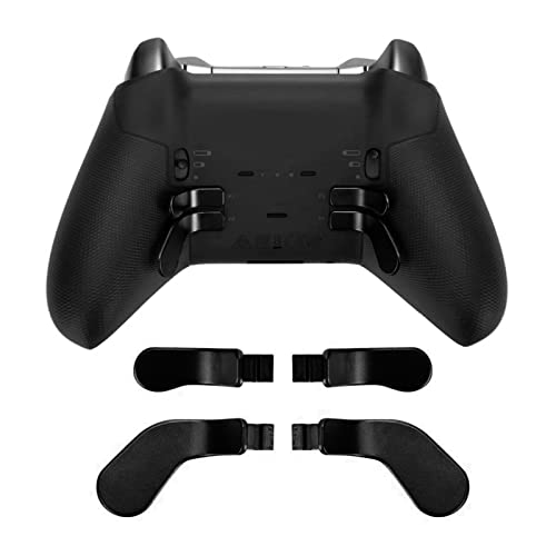 Robuste Metallpaddel für Xbox One Elite Series 2 Modell 1797, 4-teilige Ersatz-Controller-Teile aus Edelstahl, Einfache Bedienung, Hervorragende Leistung (Black) von Sxhlseller