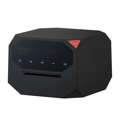 Sxhlseller 360 ° Automatische Karten -Mischungsmaschine - Stille Wiederaufladbare Batterie, 6 Deckkapazität für Poker Blackjack & Family Party Games (Black) von Sxhlseller