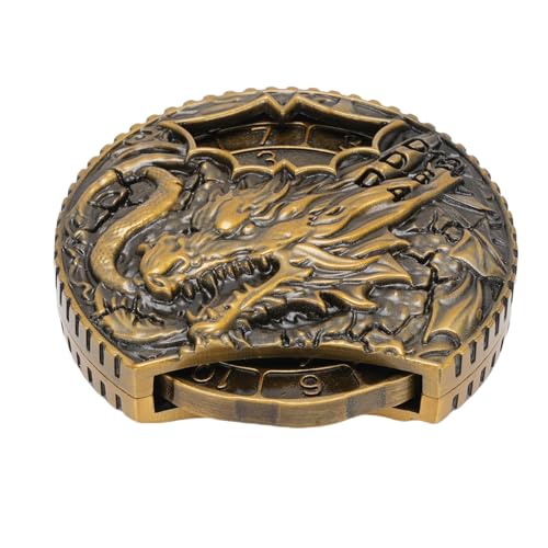 Sxhlseller 7 in 1 Spinner -Würfel, Integriertes Tischspiel Würfel Ausbalancieren Sie Präzise mit Speicherbox für Fantastische Spiele (Bronze) von Sxhlseller