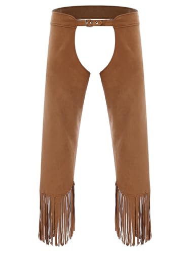 Sxiwei Cowboy Kostüm Chaps Cowboyhose Ranger Rodeo Wildleder Vintage Hose Ohne Pferd Traditionelle Kleidung Karnevalskostüm Halloween Braun XXL Sxiwei Cowboy Kostüm Chaps Cowboyhose Ranger Rodeo Wildleder Vintage Hose Ohne Pferd Traditionelle Kleidung Karnevalskostüm Halloween Braun XXL von Sxiwei