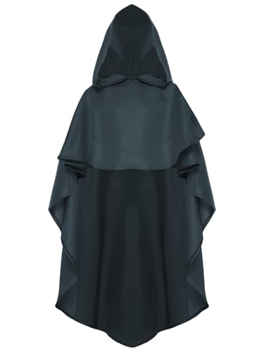 Sxiwei Halloween Umhang Kinder Jungen Mittelalterlicher Ritter Kapuzenumhang Vampir Kostüm für Karneval Blau 128-140 Sxiwei Halloween Umhang Kinder Jungen Mittelalterlicher Ritter Kapuzenumhang Vampir Kostüm für Karneval Blau 128-140 von Sxiwei
