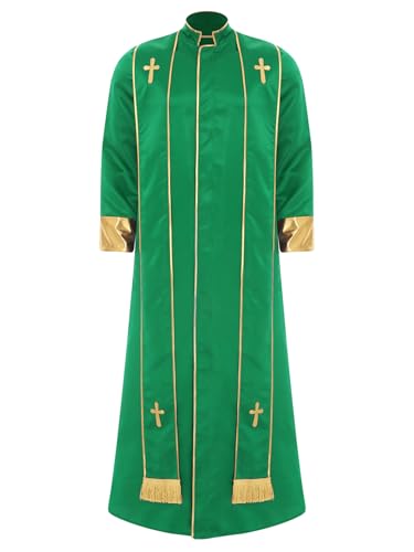 Sxiwei Priester Kostüm Herren Langarm Römisch Katholische Kirche Priester Soutane Robe Erwachsenen Kanzel Kostüm Grün XL Sxiwei Priester Kostüm Herren Langarm Römisch Katholische Kirche Priester Soutane Robe Erwachsenen Kanzel Kostüm Grün XL von Sxiwei