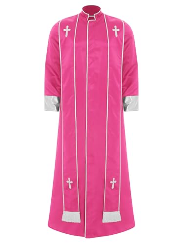 Sxiwei Priester Kostüm Herren Langarm Römisch Katholische Kirche Priester Soutane Robe Erwachsenen Kanzel Kostüm Rosa 3XL Sxiwei Priester Kostüm Herren Langarm Römisch Katholische Kirche Priester Soutane Robe Erwachsenen Kanzel Kostüm Rosa 3XL von Sxiwei