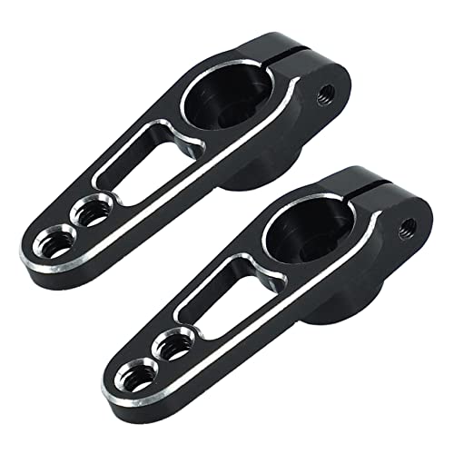 Sxmrmnx 2 Stuecke Aluminium Legierung 25 T 31 mm Lenkung Servo Arm Horn für RC Auto Crawler Teile, Schwarz Sxmrmnx 2 Stuecke Aluminium Legierung 25 T 31 mm Lenkung Servo Arm Horn für RC Auto Crawler Teile, Schwarz von Sxmrmnx