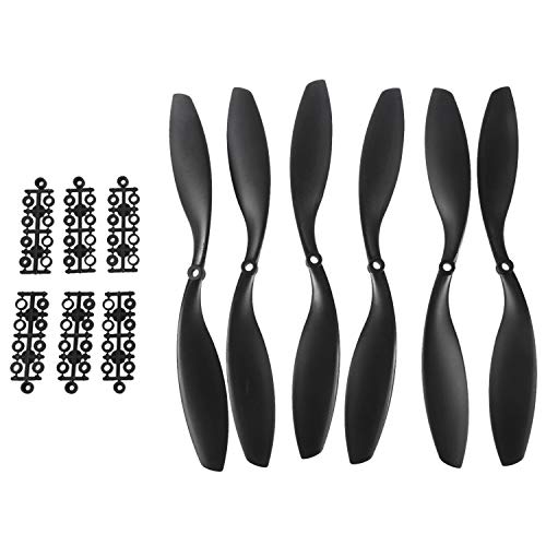 Sxmrmnx 3 Paar 12 X 4.5R 1245R Flügel Cw CCW Schwarze Kunststoffpropeller Sxmrmnx 3 Paar 12 X 4.5R 1245R Flügel Cw CCW Schwarze Kunststoffpropeller von Sxmrmnx