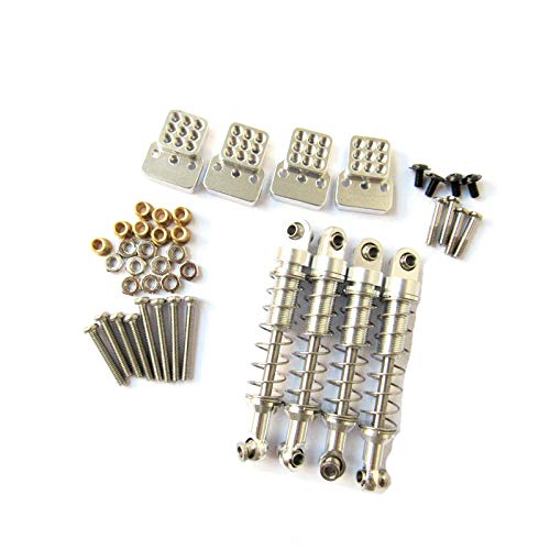Sxmrmnx 4 Teiliger Stoß Dämpfer Dämpfer mit Extender für C14 C24 Mn D90 D91 D99S Rc, Silber Sxmrmnx 4 Teiliger Stoß Dämpfer Dämpfer mit Extender für C14 C24 Mn D90 D91 D99S Rc, Silber von Sxmrmnx