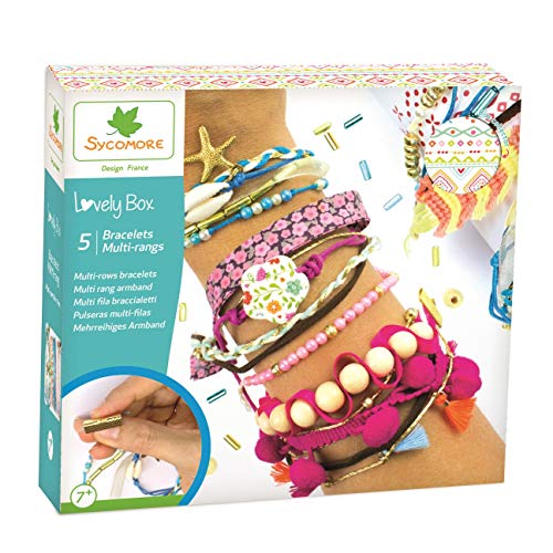 Sycomore CRE2070 Kreatives Kinder-Hobbyset-5 mehrreihige Armbänder-DIY-Lovely Box Collector-Ab 7 Jahren-Sycomore-CRE2070, Mehrfarben Sycomore CRE2070 Kreatives Kinder-Hobbyset-5 mehrreihige Armbänder-DIY-Lovely Box Collector-Ab 7 Jahren-Sycomore-CRE2070, Mehrfarben von Sycomore