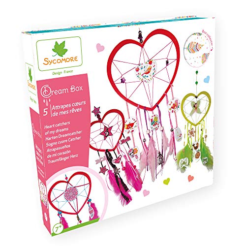 Sycomore CRE2080 Kreatives Kinder-Hobbyset-Traumfänger Herz-5 Projekte-DIY-Dream Box Collector-Ab 7 Jahren-Sycomore-CRE2080, Mehrfarben Sycomore CRE2080 Kreatives Kinder-Hobbyset-Traumfänger Herz-5 Projekte-DIY-Dream Box Collector-Ab 7 Jahren-Sycomore-CRE2080, Mehrfarben von Sycomore