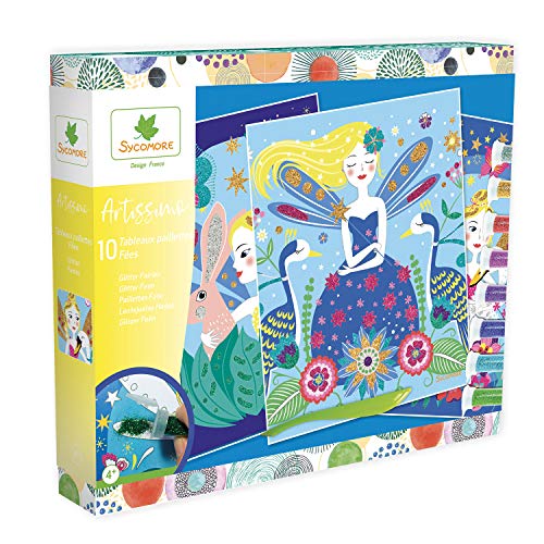 Sycomore CREA012 Artissimo-Glitter Design-Feen-Basteln für Kinder-Ab 4 Jahren-Sycomore-CREA012, Mehrfarben, one Size Sycomore CREA012 Artissimo-Glitter Design-Feen-Basteln für Kinder-Ab 4 Jahren-Sycomore-CREA012, Mehrfarben, one Size von Sycomore