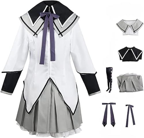 Syedeliso Anime Puella Magi Madoka Magica Akemi Homura Cosplay Kostüm Maid Liebe Kleid Lolita Halloween Uniform Anzug (Akemi Homura,L) von Syedeliso