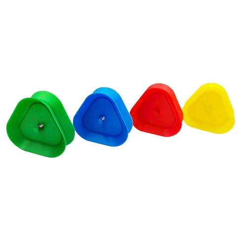 4 Stück Kinder Kartenspiel, Freisprech Kartenständer, 4 Farben Dreieckiger Kartenhalter Spielkarten, Kunststoff Kartenhalter, Spielkarten Halter Für Senioren Erwachsene Und Kinder von Syengery