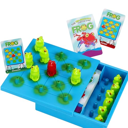 Hoppers Logikspiel | Strategie-Puzzle-Spiel Für Kinder | Schachbrett Logisches Brettspiel von Syengery