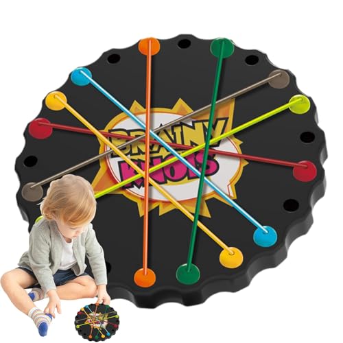 Spiel Zum Lösen Von Seilen, Brainy Knots Entwirrspiel, Puzzle Zum Einfädeln Von Seilen, Buntes Sortier-Puzzlespiel Mit Gedrehten Seilen, Interaktives Eltern-Kind-Spiel Zum Lösen Von Seilen von Syengery