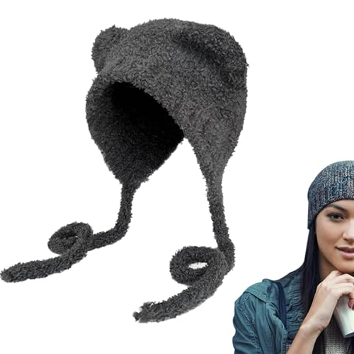 Syengery Bärenohrenmütze,Weiche und bequeme süße Strickmütze - Bärenmütze für Damen, Schutz vor Kälte als Syengery Bärenohrenmütze,Weiche und bequeme süße Strickmütze - Bärenmütze für Damen, Schutz vor Kälte als von Syengery