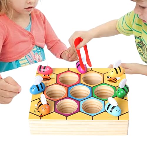Syengery Farbensortierspielzeug Sensorikspiel - Bienensammelspiel Feinmotorik Training,Pädagogisches Lernspielzeug Ab 3 Jahre Für Mädchen Kindergarten Vorschule Zuhause Unterwegs Drinnen Draußen Syengery Farbensortierspielzeug Sensorikspiel - Bienensammelspiel Feinmotorik Training,Pädagogisches Lernspielzeug Ab 3 Jahre Für Mädchen Kindergarten Vorschule Zuhause Unterwegs Drinnen Draußen von Syengery