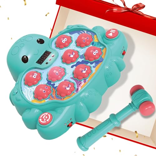 Syengery Tierisches Hammer Spiel - Klopfspiel Für Kinder,Oktopus Form Hand-Auge-Koordination Spielzeug Für Zuhause Unterwegs Entwicklung Fertigkeiten Vorschulkinder Syengery Tierisches Hammer Spiel - Klopfspiel Für Kinder,Oktopus Form Hand-Auge-Koordination Spielzeug Für Zuhause Unterwegs Entwicklung Fertigkeiten Vorschulkinder von Syengery