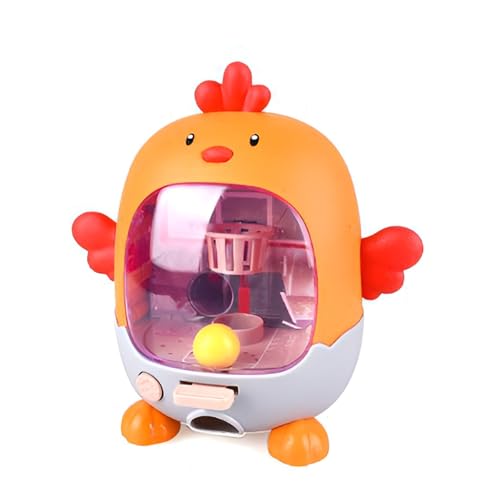Syfunlv Küken Tisch Basketball,Flipper Basketball, Mini Finger Spielzeug Basketball,Desktop Spielzeug,Basketball Geschicklichkeitsspiel,für 6 7 8 9 Jahre Jungen, Mädchen und Erwachsene (Orange) von Syfunlv