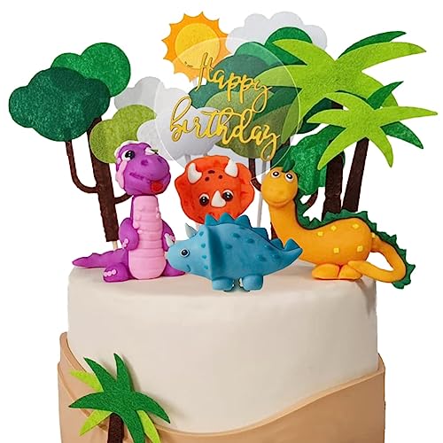 Syijupo Dinosaurier Tortendeko 14 Stück Dino Geburtstag Kuchen Deko Tortendeko Geburtstag Junge Cupcake Deko 3D Dinosaurier Kuchendekoration Cake Toppers für Kinder Syijupo Dinosaurier Tortendeko 14 Stück Dino Geburtstag Kuchen Deko Tortendeko Geburtstag Junge Cupcake Deko 3D Dinosaurier Kuchendekoration Cake Toppers für Kinder von Syijupo