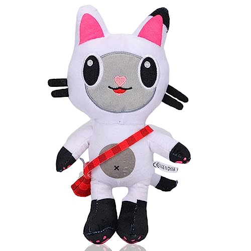 Syijupo 25 cm Dollhouse Plüschtier, Süße Cartoon Backpack Cat Plüschpuppe,Stuffed Animal Anime Plüschfigur Spielzeug Geschenk für Kinder Weihnachten Geburtstag Geschenk von Syijupo