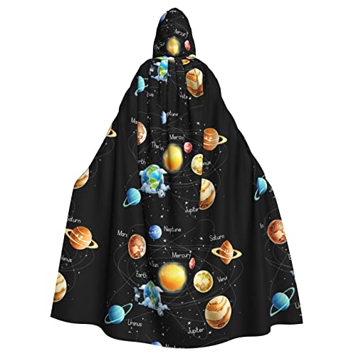 Planeten Sterne und Milchstraße Galaxie Unisex Kapuzenumhang Weihnachten Verkleidung Halloween Cosplay Kostüm für Erwachsene Planeten Sterne und Milchstraße Galaxie Unisex Kapuzenumhang Weihnachten Verkleidung Halloween Cosplay Kostüm für Erwachsene von Sylale