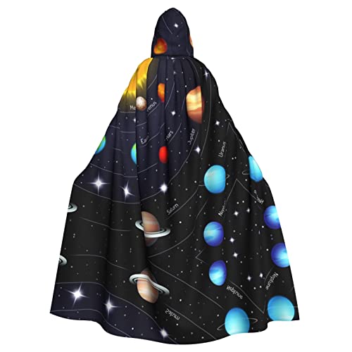 Solar-Galaxie-Umhang, Unisex, mit Kapuze, Weihnachten, Fasching, Halloween, Cosplay-Kostüm für Erwachsene von Sylale