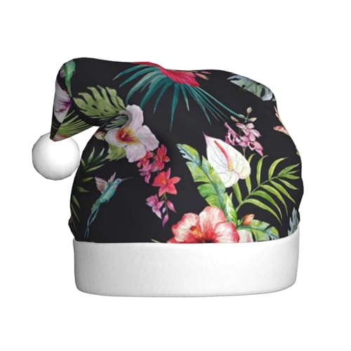 Sylale Floral Printed Weihnachtsmützen Erwachsene Xmas Hut Für Weihnachtsgeschenke Neujahr Festlichen Urlaub von Sylale