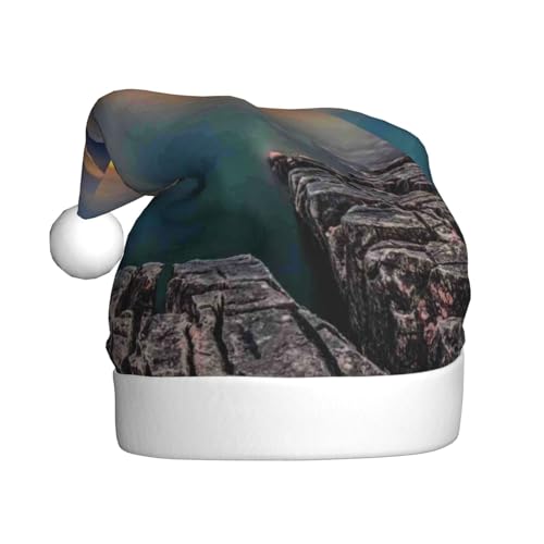 Sylale Glacier National Park Gedruckt Weihnachtsmützen Erwachsene Xmas Hut Für Weihnachten Geschenke Neujahr Festliche Urlaub von Sylale