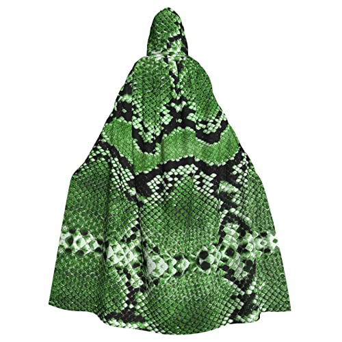 Sylale Grüner Schlangenhaut-Umhang mit Kapuze, Unisex, Weihnachten, Kostüm, Halloween, Cosplay, für Erwachsene Sylale Grüner Schlangenhaut-Umhang mit Kapuze, Unisex, Weihnachten, Kostüm, Halloween, Cosplay, für Erwachsene von Sylale