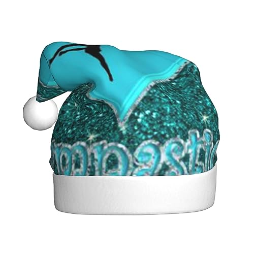 Sylale I Love Gymnastics Printed Christmas Hats Adult Xmas Hat For Christmas Gifts New Year Festive Holiday von Sylale