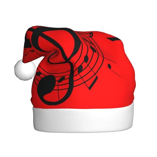Sylale Musik Gedruckt Weihnachtsmützen Erwachsene Xmas Hut Für Weihnachtsgeschenke Neujahr Festlichen Urlaub von Sylale