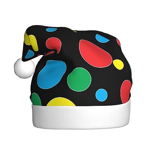 Sylale Twister Weihnachtsmütze mit Punktemuster, für Erwachsene, Weihnachtsgeschenke, Neujahr, Festtage von Sylale