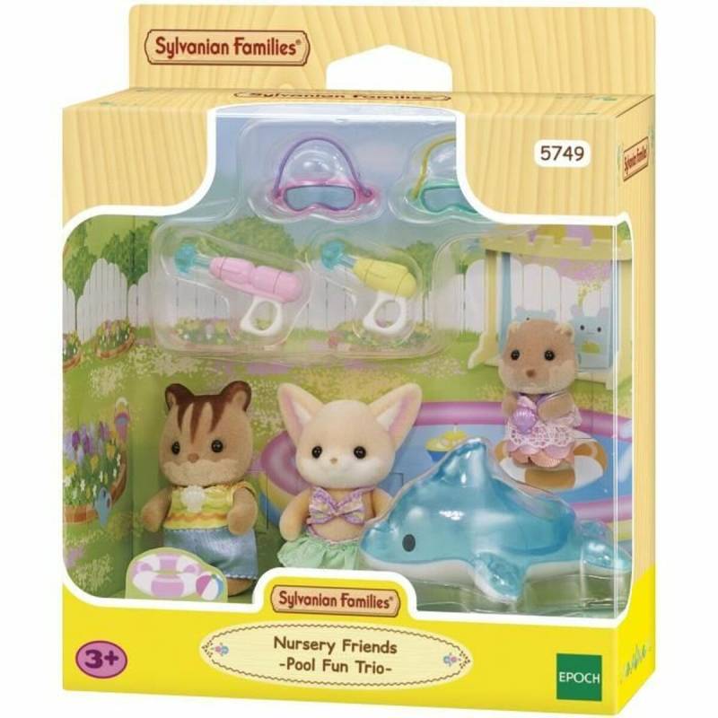 Dolls House Accessories Sylvanian Families 5749 Nursery Friends Pool Fun trio von Sylvanian Families