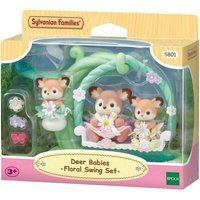 EPOCH 5801 Sylvanian Families Reh Babys mit Blumenschaukel Spielset von Sylvanian Families