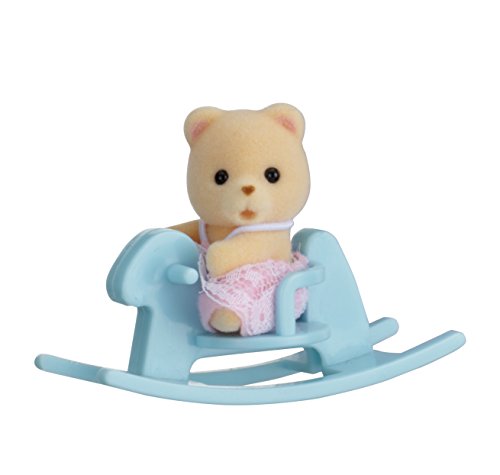 Sylvanian Families 5199 Minibox: Bär auf Schaukelpferd - Puppenhaus Spielset Mehrfarbig von EPOCH