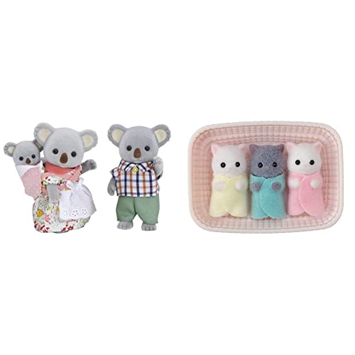 Sylvanian Families 5310 Koala Familie - Figuren für Puppenhaus & 5458 Perserkatzen Drillinge - Figuren für Puppenhaus, Für Kinder ab 3 Jahren geeignet Sylvanian Families 5310 Koala Familie - Figuren für Puppenhaus & 5458 Perserkatzen Drillinge - Figuren für Puppenhaus, Für Kinder ab 3 Jahren geeignet von Sylvanian Families