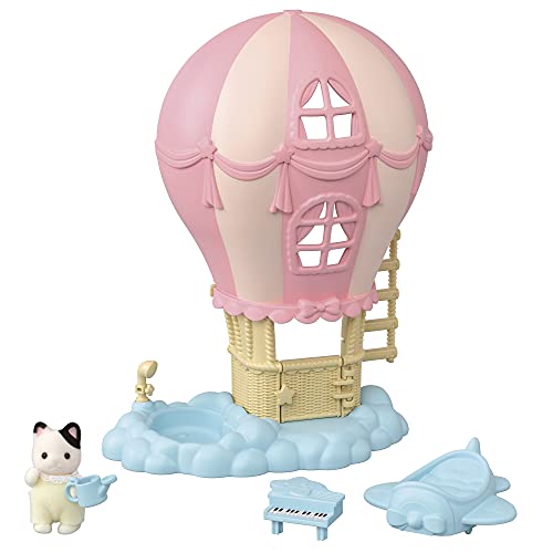 Sylvanian Families 5527 Baby Ballon Spielhaus mit Figur - Puppenhaus Spielset von Sylvanian Families