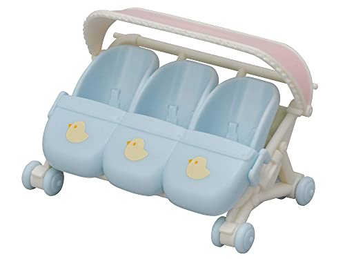 Sylvanian Families 5533 Drillings-Kinderwagen - Puppenhaus Spielset, 8.5 x 5.5 x 4 cm von Sylvanian Families