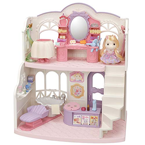 Sylvanian Families 5643 Pony Friseursalon mit Figur - Puppenhaus Spielset, einzelverpackt, 26 x 28.5 x 34.6 cm von Sylvanian Families