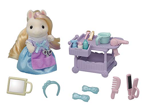 Sylvanian Families 5644 Pony Friseur Spielset mit Figur - Puppenhaus Spielset von Sylvanian Families