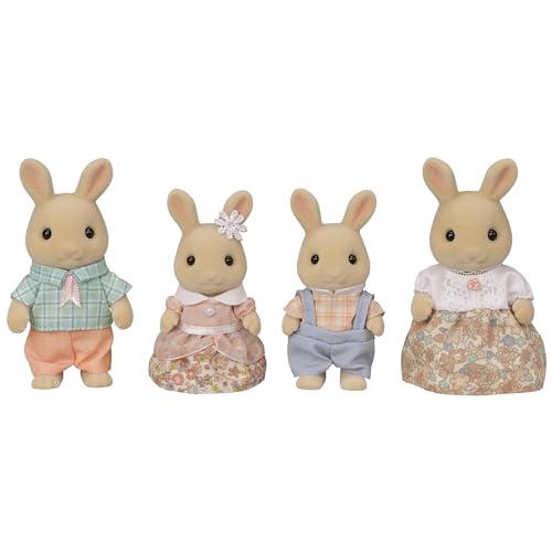 Sylvanian Families L5706 Milchhasen Familie - Figuren für Puppenhaus von EPOCH