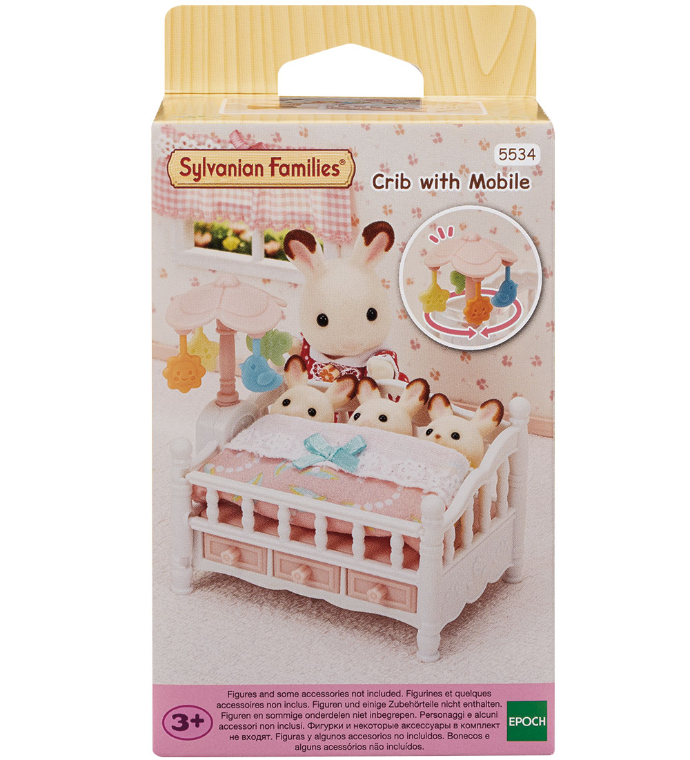 Sylvanian Families - Crib with Mobile - 5534 - Sylvanian Families - One Size - Puppenbett von Sylvanian Families