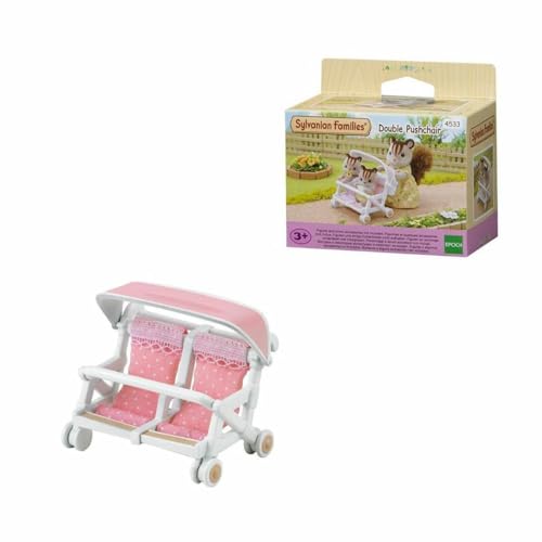Sylvanian Families 4533 Zwillingskinderwagen - Puppenhaus Puppen Zubehör Sylvanian Families 4533 Zwillingskinderwagen - Puppenhaus Puppen Zubehör von Sylvanian Families