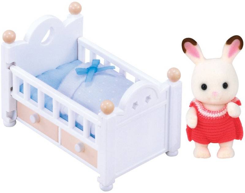 Sylvanian Families Figurenset Schokoladen-Kaninchen-Baby mit Bett von Sylvanian Families