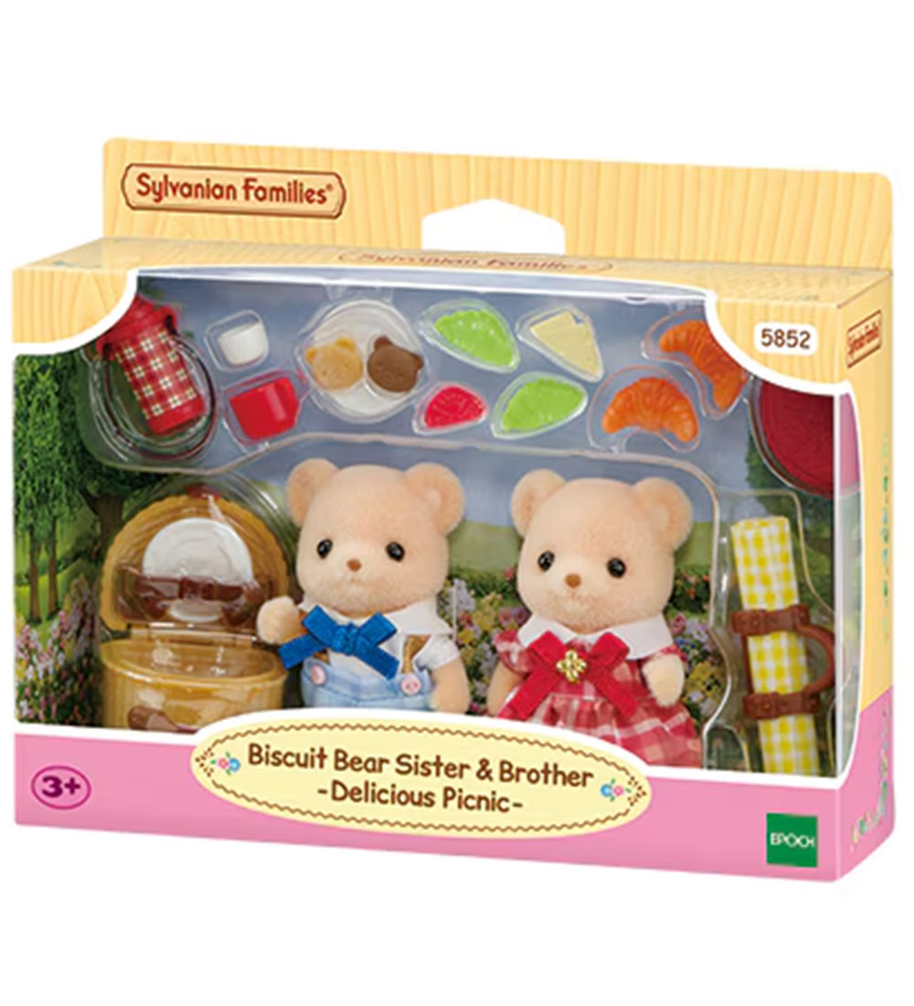 Sylvanian Families - Keks Bear Schwester & Bruder - 5852 - Sylvanian Families - One Size - Spielzeugfiguren von Sylvanian Families
