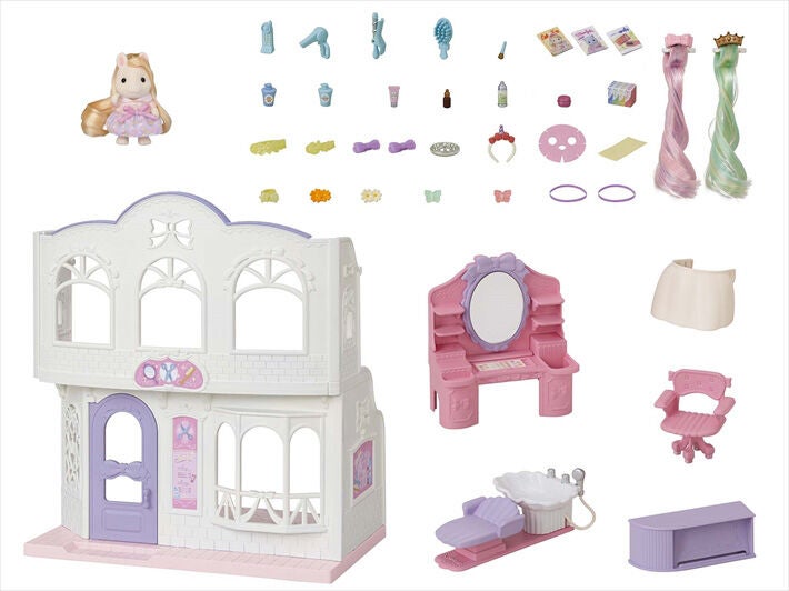 Sylvanian Families Pony Friseursalon mit Figur von Sylvanian Families