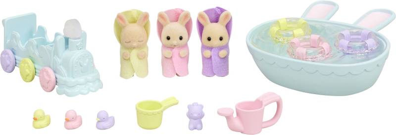 Sylvanian Families Puppenhauszubehör Triplets Baby Bathtime Set von Sylvanian Families