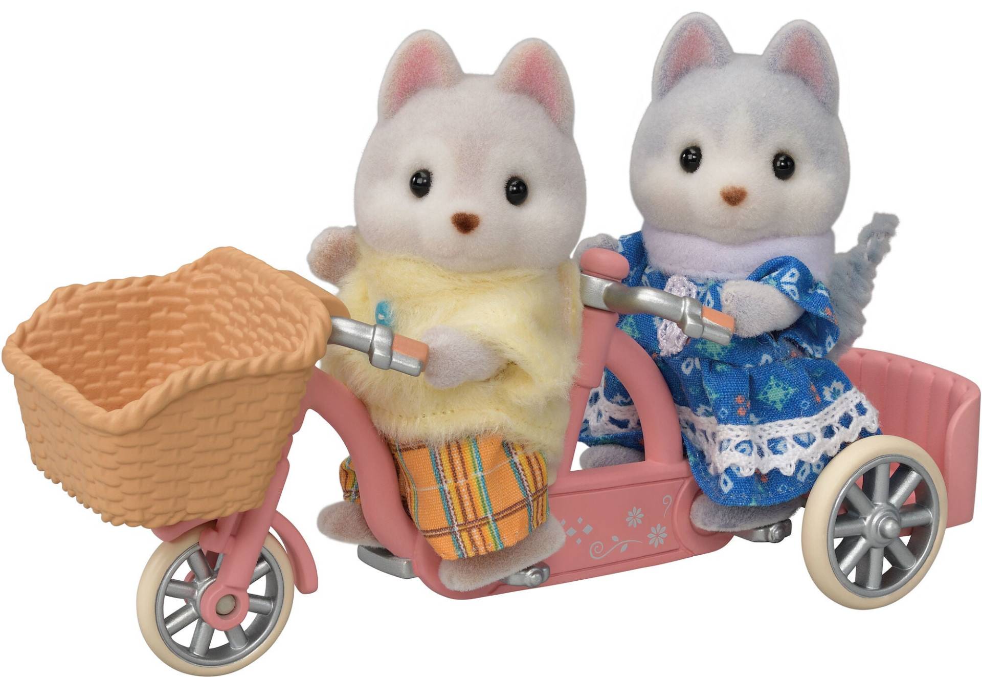 Sylvanian Families Tandem-Fahrrad-Set Geschwister Husky von Sylvanian Families