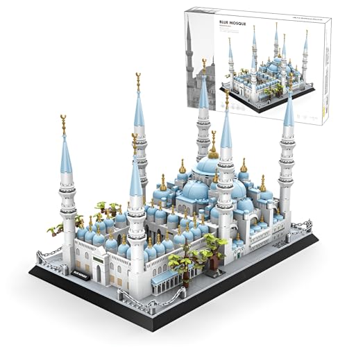 Blaue Moschee Modell Bausteine Bausatz, 1129 Stück Türkei Islamische Architektur Klemmbausteine Kit für Bauen und Anzeige, Berühmte Wahrzeichen Bauklötze Spielzeug, Geschenk für Erwachsene Kinder Blaue Moschee Modell Bausteine Bausatz, 1129 Stück Türkei Islamische Architektur Klemmbausteine Kit für Bauen und Anzeige, Berühmte Wahrzeichen Bauklötze Spielzeug, Geschenk für Erwachsene Kinder von SymGrpu